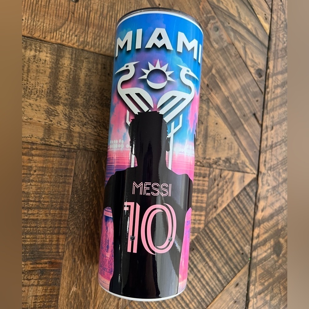 20oz Inter Miami Messi Soccer Tumbler